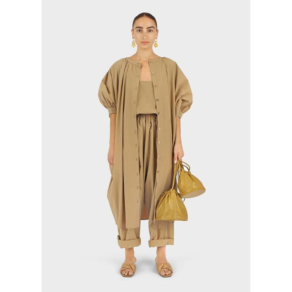 Modern Weaving Button Front Kaftan Taupe Neutrals Size L/XL NWT MSRP: $261